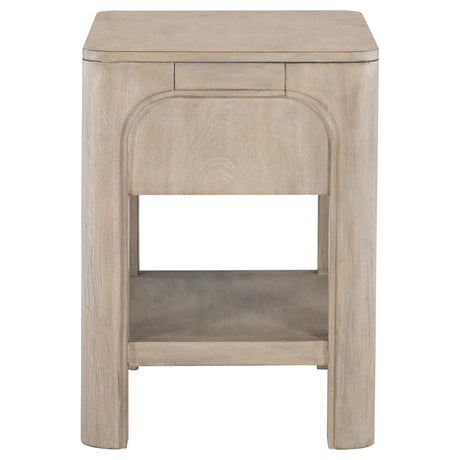 Solano Weathered Mango 1-Drawer Nightstand from Coaster - Luna Furniture