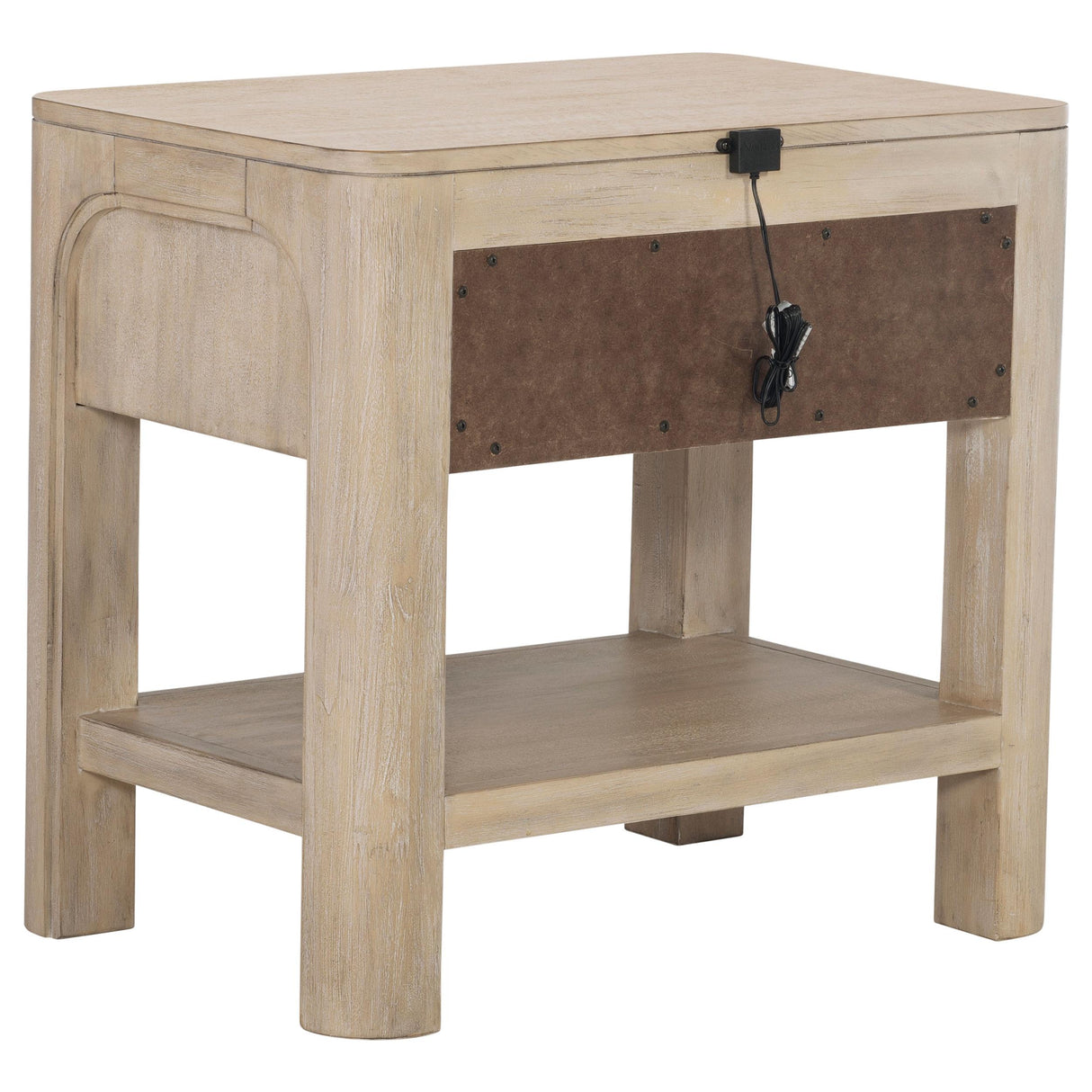 Solano Weathered Mango 1-Drawer Nightstand from Coaster - Luna Furniture