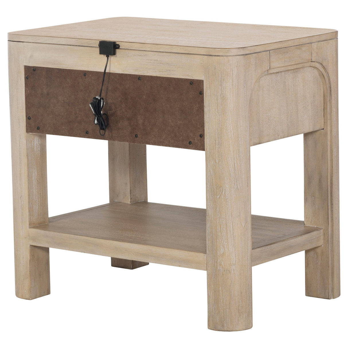 Solano Weathered Mango 1-Drawer Nightstand from Coaster - Luna Furniture