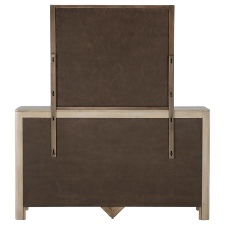 Solano Weathered Mango 9-Drawer Bedroom Dresser with Mirror from Coaster - Luna Furniture