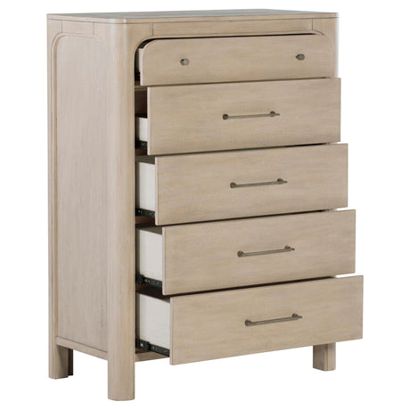 Solano Weathered Mango 5-Drawer Bedroom Chest from Coaster - Luna Furniture
