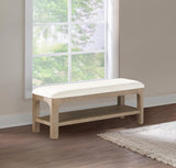 Solano Weathered Mango 49-inch Bedroom Bed End Bench from Coaster - Luna Furniture