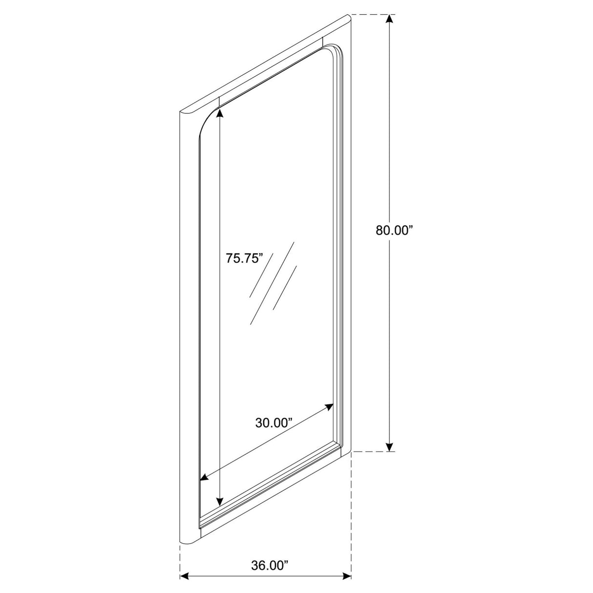 Solano Weathered Mango 80-inch Full Length Floor Mirror from Coaster - Luna Furniture
