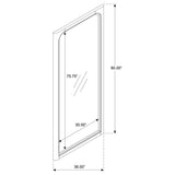 Solano Weathered Mango 80-inch Full Length Floor Mirror from Coaster - Luna Furniture