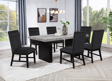 Sebastian Black Dining Side Chair, Set of 2 from Crown Mark - Luna Furniture