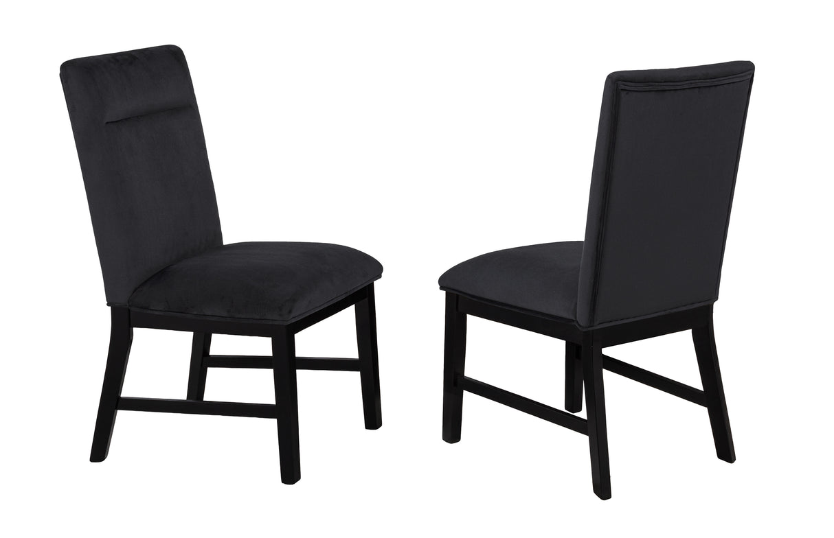 Sebastian Black Dining Side Chair, Set of 2 from Crown Mark - Luna Furniture
