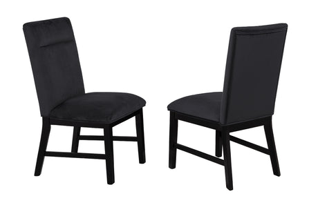 Sebastian Black Dining Side Chair, Set of 2 from Crown Mark - Luna Furniture