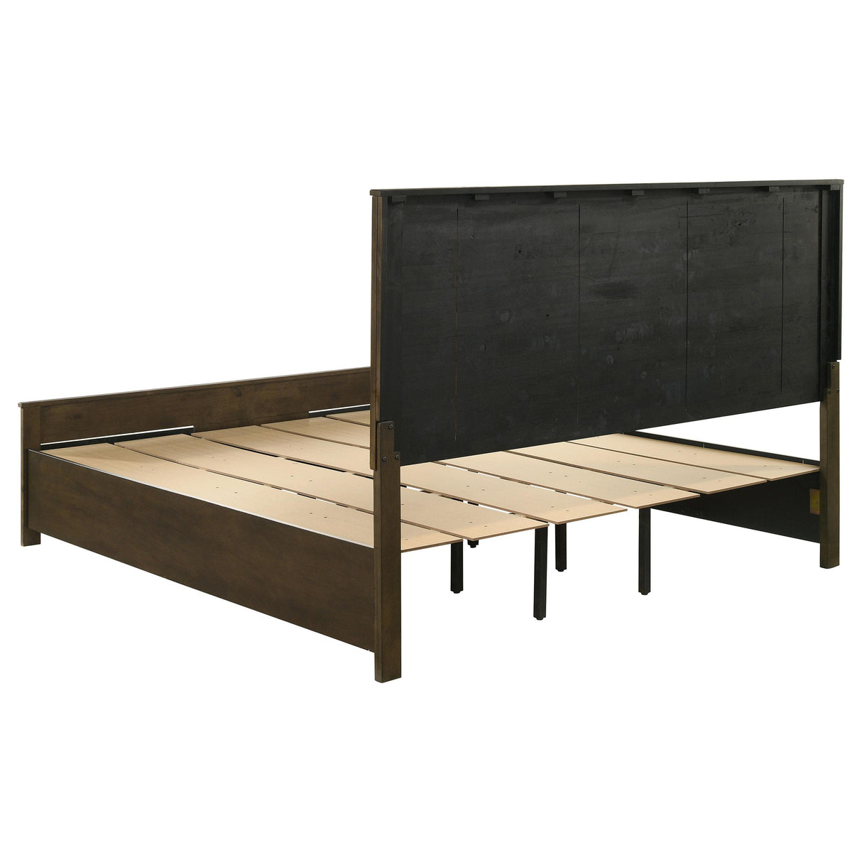 Woodmont Rustic Golden Brown 5-Piece Eastern King Platform Bedroom Set from Coaster - Luna Furniture