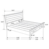 Woodmont Rustic Golden Brown 5-Piece Eastern King Platform Bedroom Set from Coaster - Luna Furniture