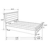 Woodmont Rustic Golden Brown Queen Storage Bed from Coaster - Luna Furniture