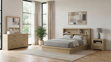 Hendricks Light Oak 4-Piece Eastern King Bedroom Set from Coaster - Luna Furniture