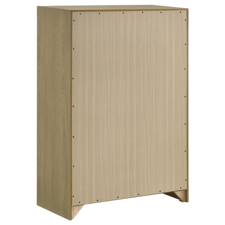 Hendricks Light Oak 5-Piece California King Bedroom Set from Coaster - Luna Furniture