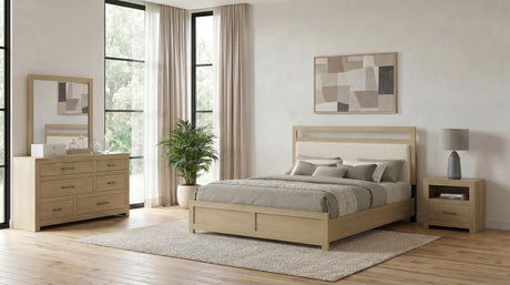Hendricks Light Oak 4-Piece Eastern King Bedroom Set from Coaster - Luna Furniture