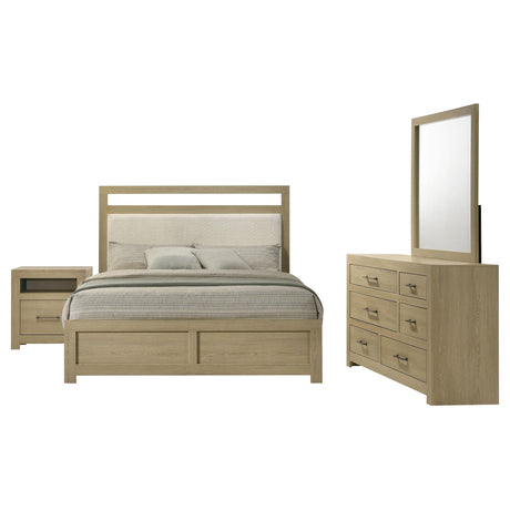 Hendricks Light Oak 4-Piece California King Bedroom Set from Coaster - Luna Furniture