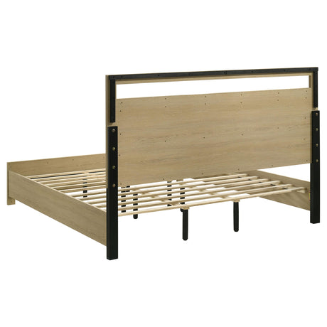 Hendricks Light Oak 5-Piece California King Bedroom Set from Coaster - Luna Furniture