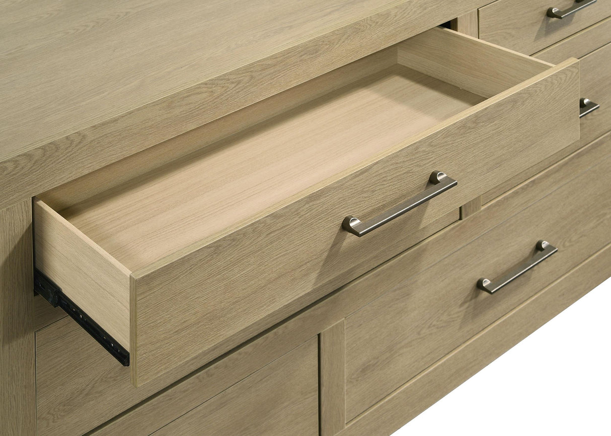Hendricks Light Oak 5-Piece California King Bedroom Set from Coaster - Luna Furniture