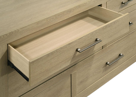 Hendricks Light Oak 5-Piece California King Bedroom Set from Coaster - Luna Furniture