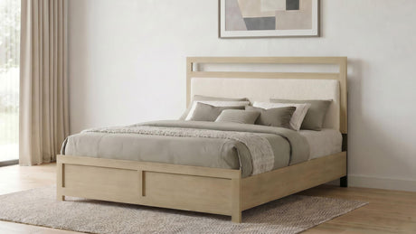 Hendricks Light Oak California King Panel Headboard Platform Bed from Coaster - Luna Furniture