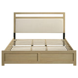 Hendricks Light Oak California King Panel Headboard Platform Bed from Coaster - Luna Furniture