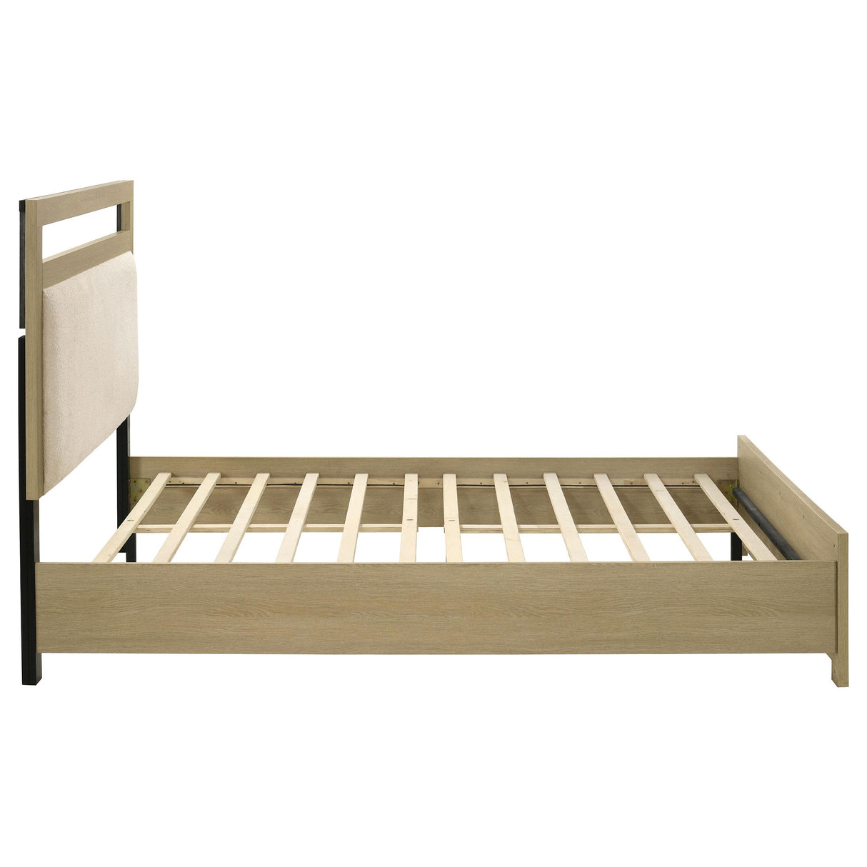 Hendricks Light Oak Queen Panel Headboard Platform Bed from Coaster - Luna Furniture