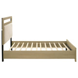 Hendricks Light Oak Queen Panel Headboard Platform Bed from Coaster - Luna Furniture