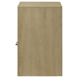 Hendricks Light Oak 1-drawer Nightstand Bedside Table with Cubby from Coaster - Luna Furniture