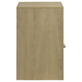 Hendricks Light Oak 1-drawer Nightstand Bedside Table with Cubby from Coaster - Luna Furniture
