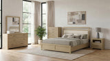 Hendricks Light Oak 1-drawer Nightstand Bedside Table with Cubby from Coaster - Luna Furniture
