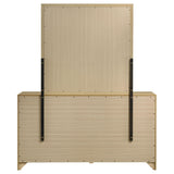 Hendricks Light Oak 6-drawer Bedroom Dresser and Mirror from Coaster - Luna Furniture
