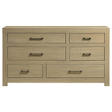Hendricks Light Oak 6-drawer Bedroom Dresser Storage Cabinet from Coaster - Luna Furniture