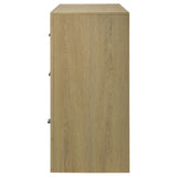 Hendricks Light Oak 6-drawer Bedroom Dresser Storage Cabinet from Coaster - Luna Furniture