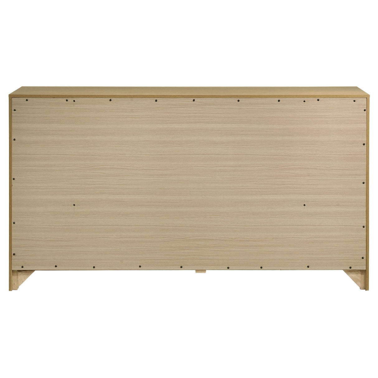 Hendricks Light Oak 6-drawer Bedroom Dresser Storage Cabinet from Coaster - Luna Furniture