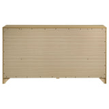 Hendricks Light Oak 6-drawer Bedroom Dresser Storage Cabinet from Coaster - Luna Furniture