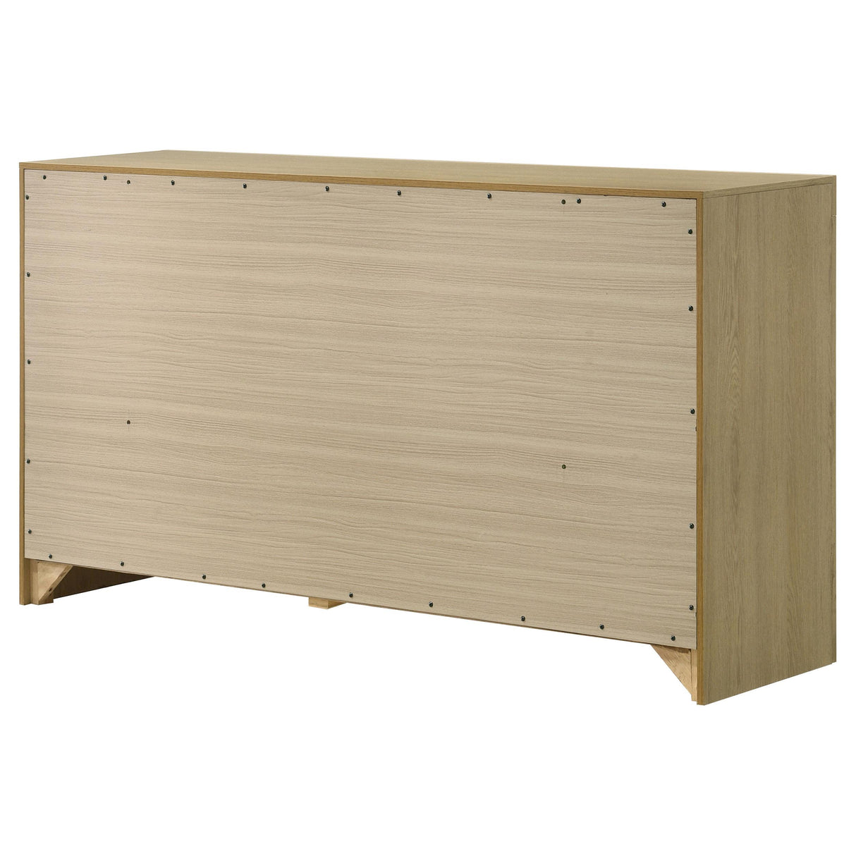 Hendricks Light Oak 6-drawer Bedroom Dresser Storage Cabinet from Coaster - Luna Furniture