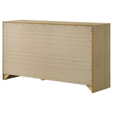 Hendricks Light Oak 6-drawer Bedroom Dresser Storage Cabinet from Coaster - Luna Furniture