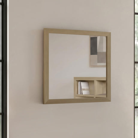 Hendricks Light Oak Dresser Mirror from Coaster - Luna Furniture