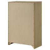 Hendricks Light Oak 5-drawer Bedroom Chest of Drawers from Coaster - Luna Furniture