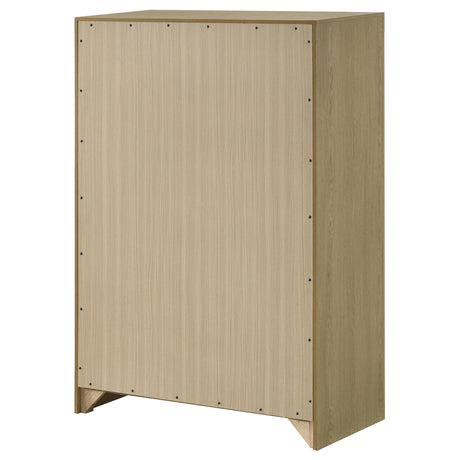 Hendricks Light Oak 5-drawer Bedroom Chest of Drawers from Coaster - Luna Furniture