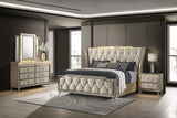 Lorient Ivory and Camel 4-piece California King Bedroom Set from Coaster - Luna Furniture