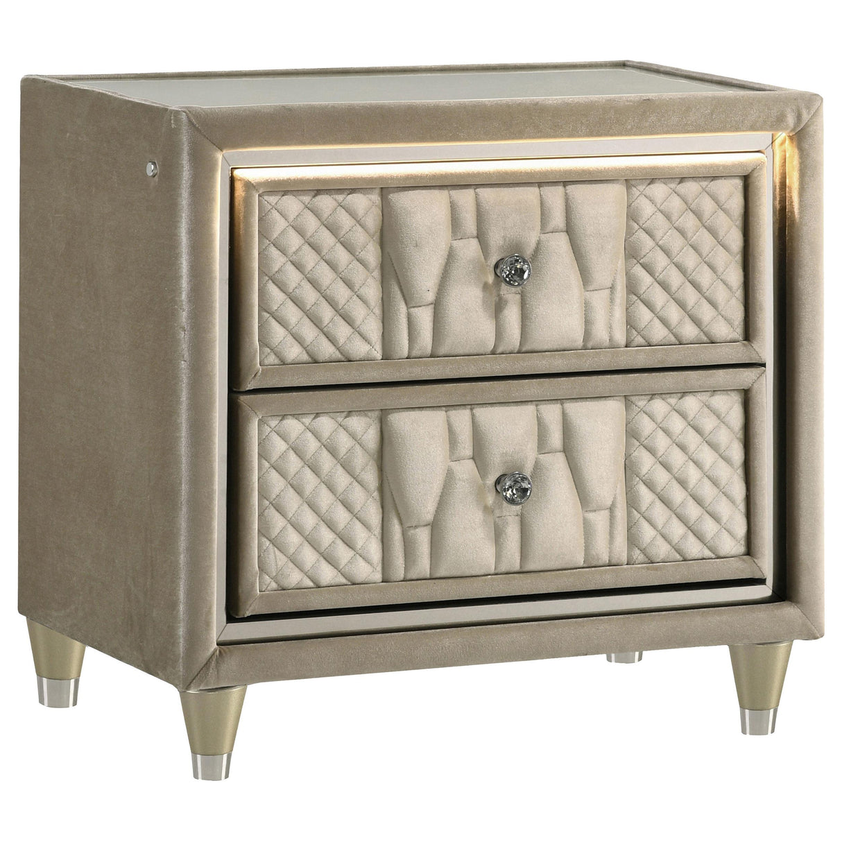 Lorient Ivory and Camel 5-piece California King Bedroom Set from Coaster - Luna Furniture