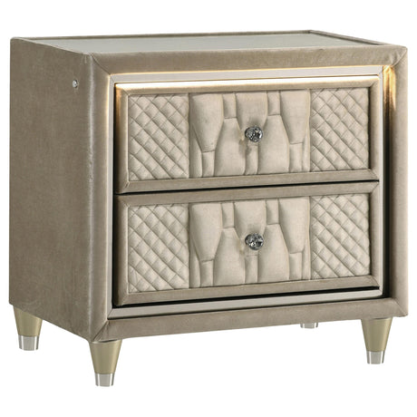 Lorient Ivory and Camel 5-piece California King Bedroom Set from Coaster - Luna Furniture