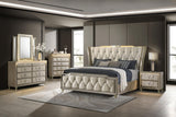 Lorient Ivory and Camel 5-piece California King Bedroom Set from Coaster - Luna Furniture