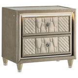 Lorient Ivory and Camel 5-piece California King Bedroom Set from Coaster - Luna Furniture