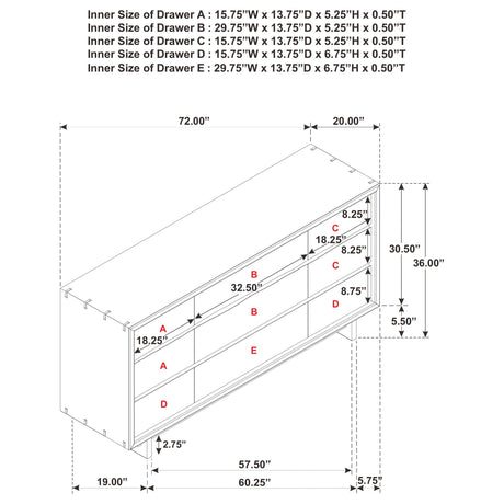 Stillwater Oak 5-Piece California King Bedroom Set from Coaster - Luna Furniture