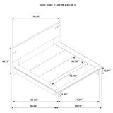 Stillwater California King Platform Bed from Coaster - Luna Furniture