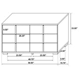 Marceline Black 6-Drawer Dresser from Coaster - Luna Furniture