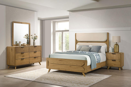 Bennett Light Oak 4-piece Queen Bedroom Set from Coaster - Luna Furniture
