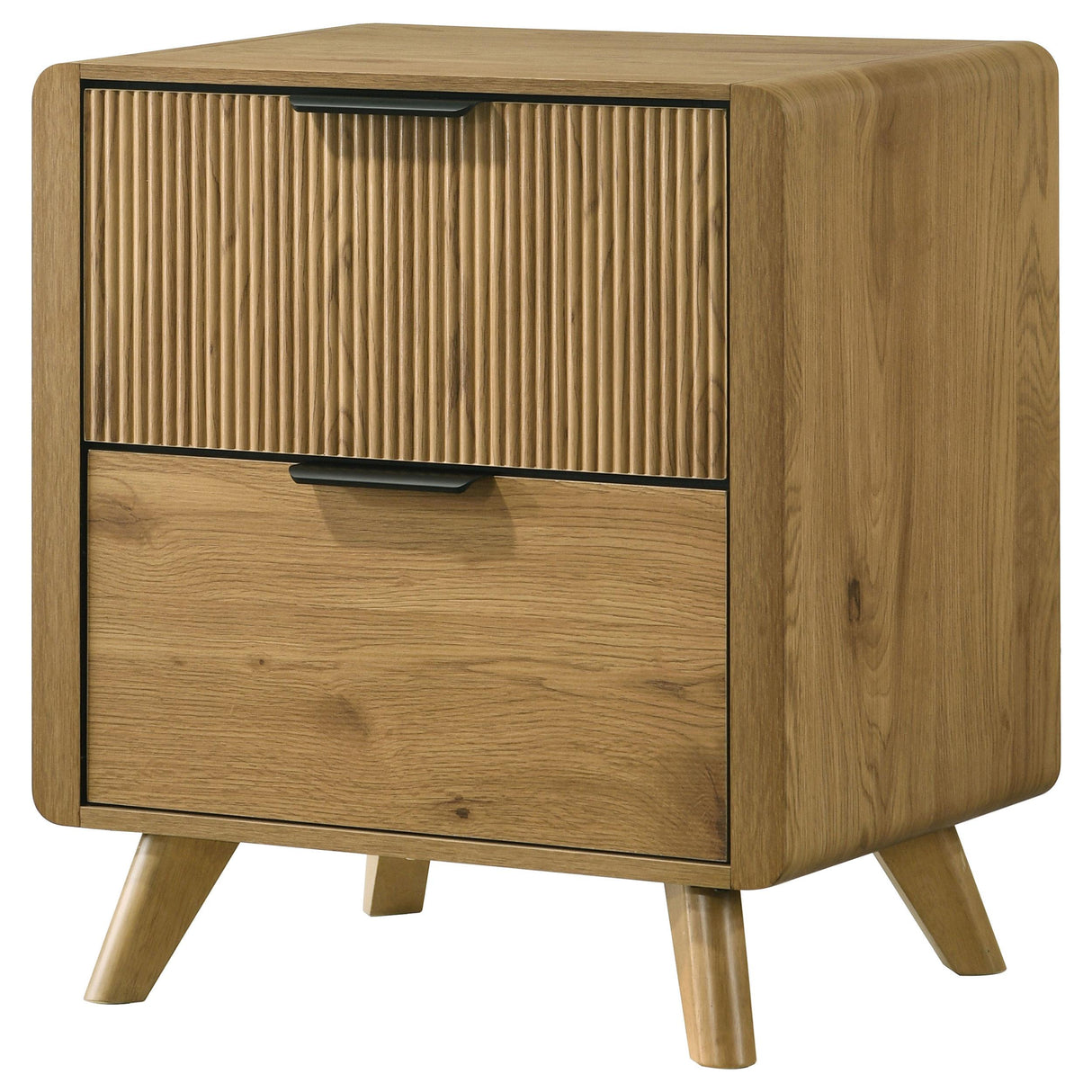 Bennett Light Oak 2-drawer Bedroom Nightstand Bedside Table from Coaster - Luna Furniture