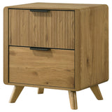 Bennett Light Oak 2-drawer Bedroom Nightstand Bedside Table from Coaster - Luna Furniture
