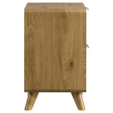 Bennett Light Oak 2-drawer Bedroom Nightstand Bedside Table from Coaster - Luna Furniture